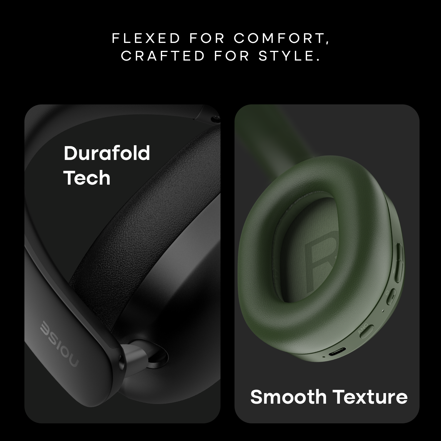Noise Airwave Max XR Overhead Wireless Headphone, Carbon Black