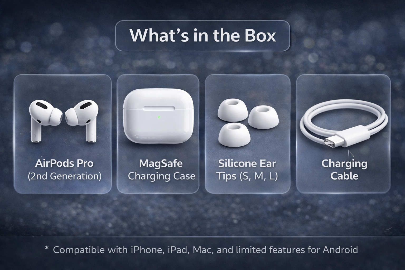 Apple AirPods Pro (2nd Generation) with MagSafe Charging Case (USB-C)